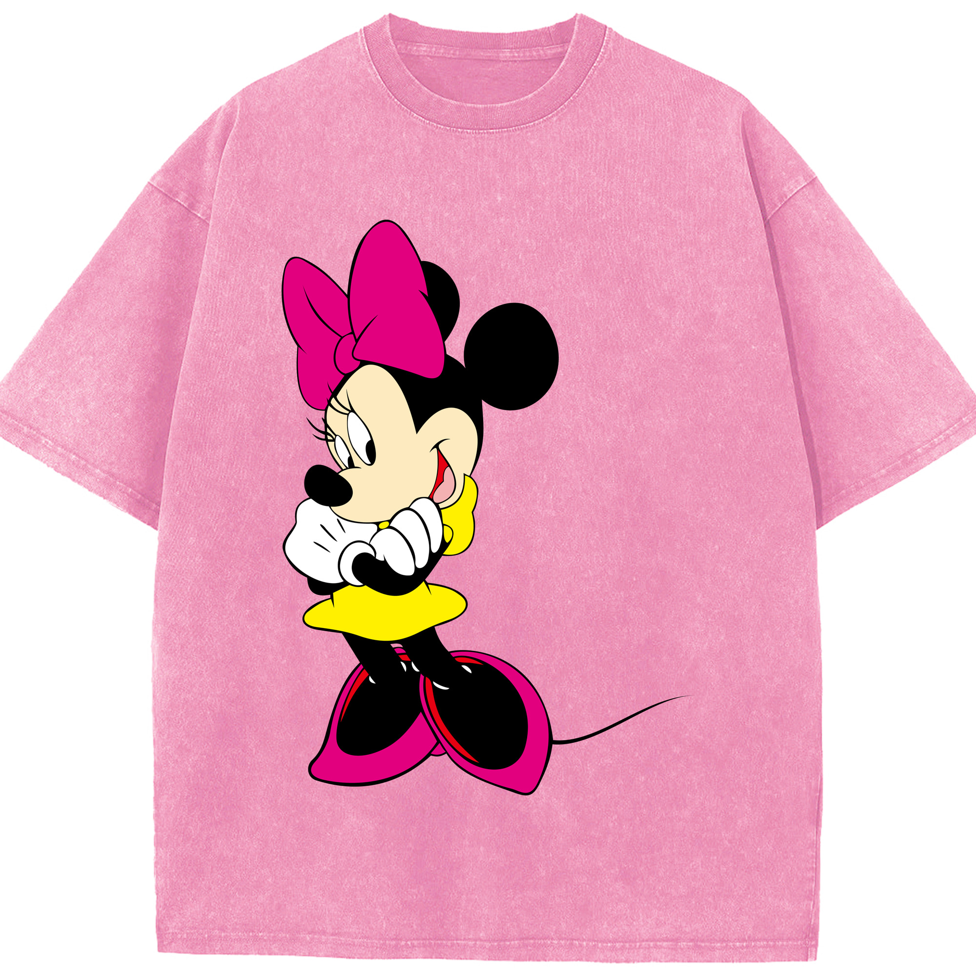 （画像用） ミッキーマウス Mickey Mouse 綿100% ヴィンテージ風 半袖Tシャツ（フロントプリント）